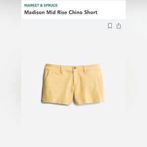 Madison Mid Rise Chino Short